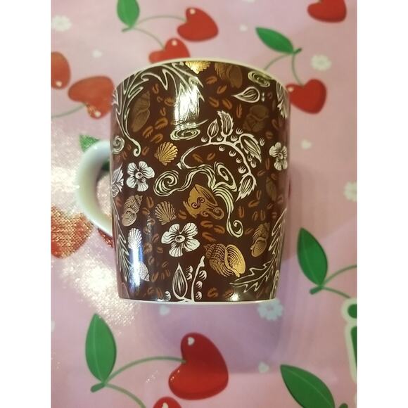 Starbucks 2008 Anniversary Mug Split Tail Mermaid Siren Copper Brown 12 oz Cup - Picture 4 of 5
